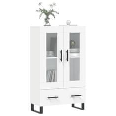 Greatstore Skříň highboard bílá 69,5 x 31 x 115 cm kompozitní dřevo