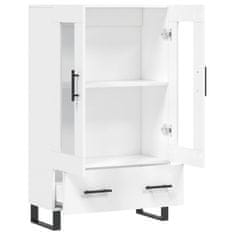 Greatstore Skříň highboard bílá 69,5 x 31 x 115 cm kompozitní dřevo