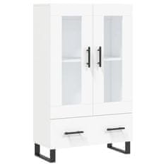 Greatstore Skříň highboard bílá 69,5 x 31 x 115 cm kompozitní dřevo