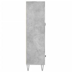 Greatstore Skříň highboard betonově šedá 69,5x31x115 cm kompozitní dřevo