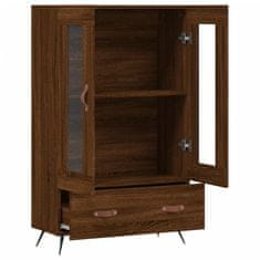 Greatstore Skříň highboard hnědý dub 69,5 x 31 x 115 cm kompozitní dřevo