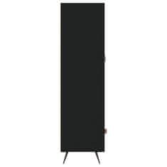 Greatstore Skříň highboard černá 69,5 x 31 x 115 cm kompozitní dřevo