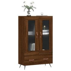 Greatstore Skříň highboard hnědý dub 69,5 x 31 x 115 cm kompozitní dřevo