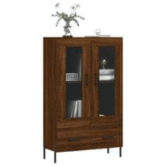 Greatstore Skříň highboard hnědý dub 69,5 x 31 x 115 cm kompozitní dřevo