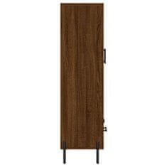 Greatstore Skříň highboard hnědý dub 69,5 x 31 x 115 cm kompozitní dřevo