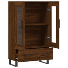 Greatstore Skříň highboard hnědý dub 69,5 x 31 x 115 cm kompozitní dřevo