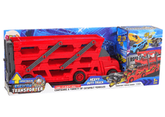 Lean-toys Velké Auto Truck Laweta Rozkládací 3- Patrová S Vystřelovačem