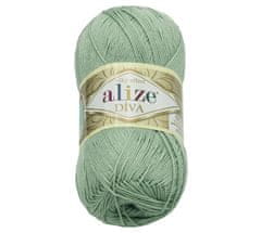 Alize Příze DIVA - 100g / 350 m - zelená