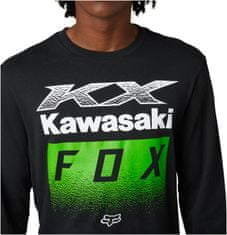 FOX triko KAWASAKI LS Premium černo-bílo-zelené M