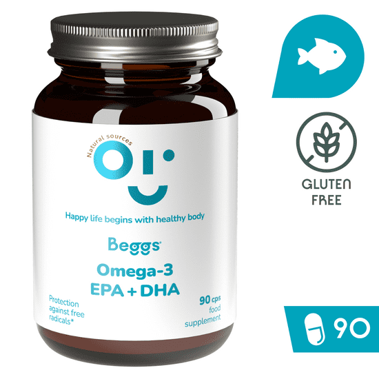 Beggs Omega-3, EPA+DHA (90 kapslí)