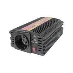 Carspa měnič napětí z 12V DC na 230V AC 300W trvale+USB