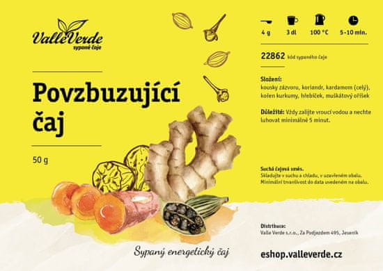 Valle Verde Povzbuzující čaj 50 g sypaný čaj