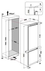 Whirlpool vestavná chladnička WH SP70 T122 + záruka 10 let na kompresor