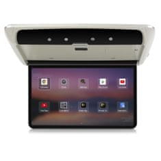 CARCLEVER Stropní LCD monitor 15,6 s OS. Android USB/SD/HDMI/FM, dálkové ovládání se snímačem pohybu, šedý (ds-156Acgr)
