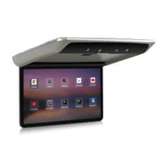 CARCLEVER Stropní LCD monitor 13,3 s OS. Android USB/SD/HDMI/FM, dálkové ovládání se snímačem pohybu, šedý (ds-133Acgr)