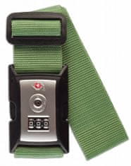 FABRIZIO Popruh na zavazadlo Luggage Strap TSA Dark Green