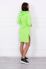 Kesi Dámské mikinové šaty Essylott neonově-zelená Univerzální
