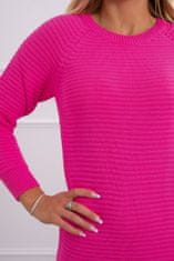 Kesi Dámské pletené šaty Shanwen neonově-růžová Univerzální