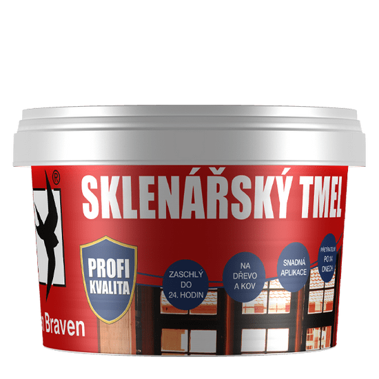 Den Braven Sklenářský tmel 1 kg kelímek béžová