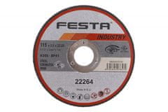 Festa Kotouč řezný INDUSTRY na kov 115x2x22.2mm