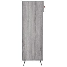 Greatstore Botník šedý sonoma 60 x 35 x 105 cm kompozitní dřevo