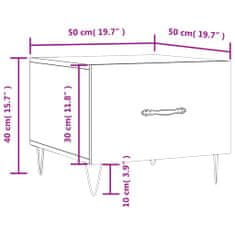 Vidaxl Konferenční stolek betonově šedý 50x50x40 cm kompozitní dřevo