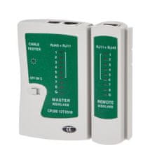 INNE Tester kabelů RJ45, RJ11, RJ12 bílý NAR0164