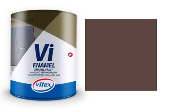 Vitex VI Enamel - 343 Tmavě hnědá, (650ml) - vysoce lesklý email