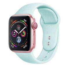 BStrap Soft Silicone řemínek na Apple Watch 42/44/45mm, Gemstone Green