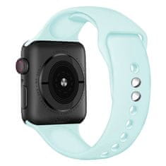 BStrap Soft Silicone řemínek na Apple Watch 42/44/45mm, Gemstone Green