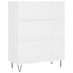 Vidaxl Skříň highboard lesklá bílá 69,5 x 34 x 180 cm kompozitní dřevo