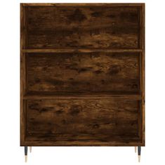 Vidaxl Skříň highboard kouřový dub 69,5 x 34 x 180 cm kompozitní dřevo