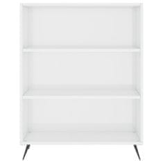 Vidaxl Skříň highboard lesklá bílá 69,5 x 34 x 180 cm kompozitní dřevo