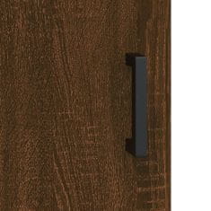 Vidaxl Skříň highboard hnědý dub 34,5 x 34 x 180 cm kompozitní dřevo