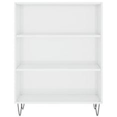 Vidaxl Skříň highboard lesklá bílá 69,5 x 34 x 180 cm kompozitní dřevo