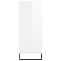 Vidaxl Skříň highboard bílá s vysokým leskem 57 x 35 x 90 cm kompozit