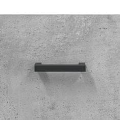 Vidaxl Skříň highboard betonově šedá 69,5x31x115 cm kompozitní dřevo