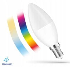 TopElektronik Easy Smart Bluetooth Mesh LED E14 svíčka RGB CT BLE žárovka, WOJ+14629