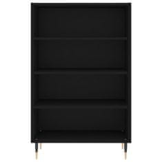 Greatstore Skříň highboard černá 57 x 35 x 90 cm kompozitní dřevo