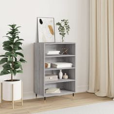 Greatstore Skříň highboard šedá sonoma 57 x 35 x 90 cm kompozitní dřevo