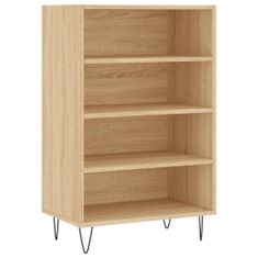 Greatstore Skříň highboard dub sonoma 57 x 35 x 90 cm kompozitní dřevo