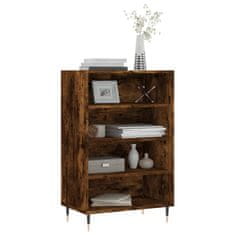 Greatstore Skříň highboard kouřový dub 57 x 35 x 90 cm kompozitní dřevo