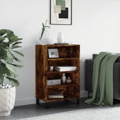 Greatstore Skříň highboard kouřový dub 57 x 35 x 90 cm kompozitní dřevo