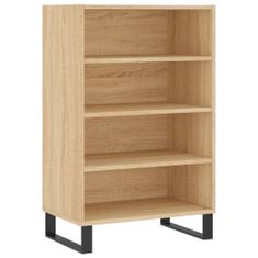 Greatstore Skříň highboard dub sonoma 57 x 35 x 90 cm kompozitní dřevo