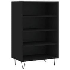 Greatstore Skříň highboard černá 57 x 35 x 90 cm kompozitní dřevo