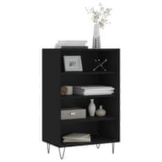 Greatstore Skříň highboard černá 57 x 35 x 90 cm kompozitní dřevo