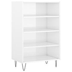 Greatstore Skříň highboard bílá s vysokým leskem 57 x 35 x 90 cm kompozit