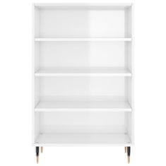 Greatstore Skříň highboard bílá s vysokým leskem 57 x 35 x 90 cm kompozit