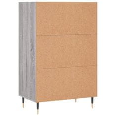 Greatstore Skříň highboard šedá sonoma 57 x 35 x 90 cm kompozitní dřevo