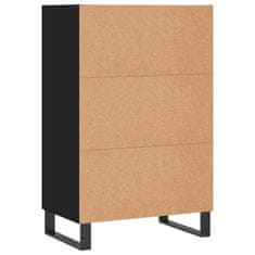 Greatstore Skříň highboard černá 57 x 35 x 90 cm kompozitní dřevo